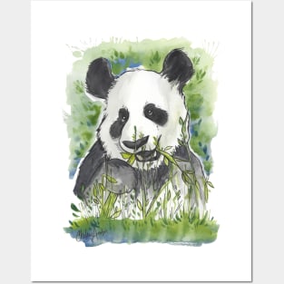 Watercolor Panda Posters and Art